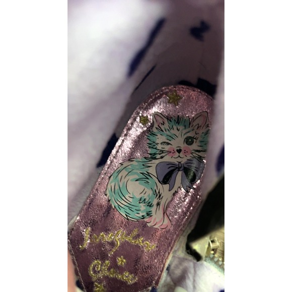 RARE Irregular Choice Mini Reins Sparkly Unicorn Sneaker/Boot Size 40 EU 9 US - Picture 4 of 9